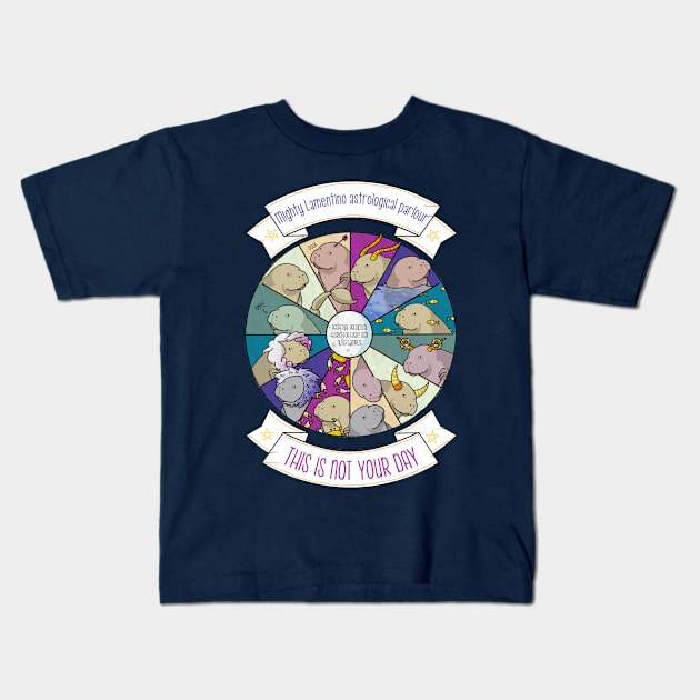 Manatee horoscope - "this is not your day" perpetual horoscope works for every sign Kids T-Shirt by tostoini